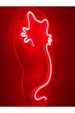Kedi Neon Led Duvar Yazısı Dekoratif Işıklı Gece Lambası Duvar Süsü - Görsel 2