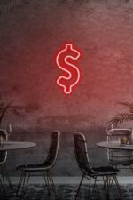 Dolar Logo Dekoratif Neon Aydınlatma - Görsel 3