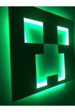 Minecraft - Creeper Led Işıklı Tablo - Görsel 2