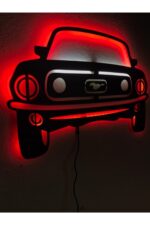 Mustang Araba 1967 Işıklı Tablo - Görsel 2