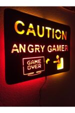 Angry Gamer Işıklı Tablo - Görsel 2