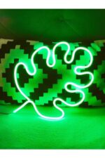 Neon Led Aydınlatma Yaprak Gece Lambası Parti Süsü Işıklı Duvar Dekor - Görsel 2