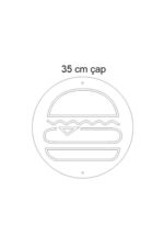 Burger Neon Led Aydınlatma Duvar Dekor - Görsel 2