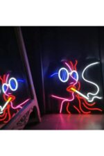Girl Smoke Neon Led (56x60 Cm) - Görsel 2