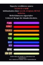 Elektro Gitar Neon Led / Neon Tasarım Duvar Tablosu / Gece Aydınlatması - Görsel 2
