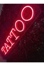 Tattoo-dövme Neon Led Tabela Dekoratif Aydınlatma(80x25cm) - Görsel 2