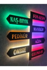 Kuaför Dekorasyon Led Işıklı Tablo - Görsel 2
