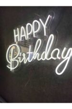 Happy Birthday -doğum Günü Parti Kutlama Neon Tabela Neon Yazı Dekoratif Aydınlatma - Görsel 2