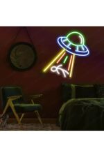 Ufo Uzaylı Neon Tabela Neon Yazı Dekoratif Aydınlatma - Görsel 2