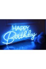 Happy Birthday-doğum Günü-parti-organizasyon Neon Tabela Neon Yazı Dekoratif Aydınlatma - Görsel 2