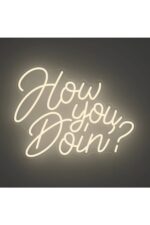 How You Doin Neon Tabela Neon Yazı Dekoratif Aydınlatma Ve Gece Lambası - Görsel 2