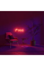 I * You Neon Tabela Neon Yazı Dekoratif Aydınlatma Ve Gece Lambası - Görsel 2