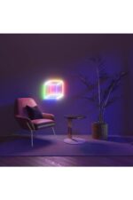 Küp Kare Neon Tabela Neon Yazı Dekoratif Aydınlatma Ve Gece Lambası - Görsel 2