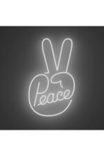 Peace-barış Neon Tabela Neon Yazı Dekoratif Aydınlatma Ve Gece Lambası - Görsel 2