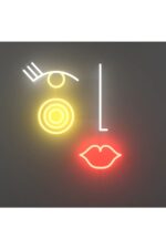 Kadın Siület Neon Tabela Neon Yazı Dekoratif Aydınlatma Ve Gece Lambası - Görsel 2