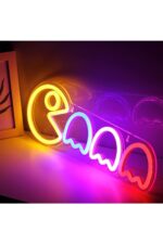 Pacman Neon Tabela Neon Yazı Dekoratif Aydınlatma Ve Gece Lambası - Görsel 2