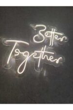 Better Together Neon Led Tabela Düğün Nikah Orginasyon Dekoru - Görsel 2