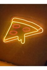 Pizza Neon Tabela Pizzacı Neon Duvar Dekorasyonu Dekoratif Aydınlatma - Görsel 2