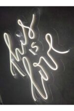 This Is Love Neon Tabela Neon Duvar Dekorasyonu Dekoratif Aydınlatma - Görsel 2