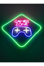 Gamer Zone Neon Tabela Neon Led Dekoratif Duvar Aydınlatması Neon Duvar Dekorasyonu - Görsel 2