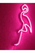Flamingo Neon Tabela Neon Led Dekoratif Duvar Aydınlatması Neon Duvar Dekorasyonu - Görsel 2