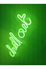 Chill Out Neon Tabela Yazı Neon Led Dekoratif Duvar Aydınlatması Neon Duvar Dekorasyonu - Görsel 2
