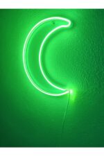 Dekoraven Ay Neon Led Dekoratif Aydınlatma Yeşil - Görsel 2