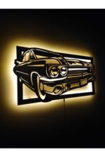 Impala Dekoratif Led Işıklı Ahşap Tablo - Görsel 2