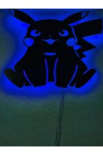 Pikachu Led Işıklı Ahşap Tablo - Görsel 4