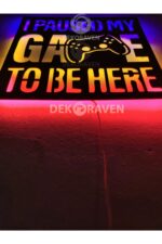 Gamer Led Işıklı Ahşap Tablo - Görsel 4
