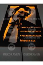 Müslüm Gürses Itirazım Var Led Işıklı Tablo - Görsel 4