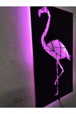 Pembe Led Işıklı Tablo - Görsel 3