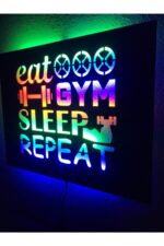 Fitness Gym Işıklı Tablo - Görsel 3