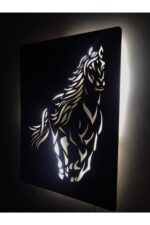 At Led Işıklı Tablo - Görsel 3