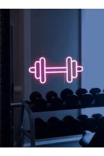 Dumbell Dekoratif Neon Led / Neon Tasarım Gece Aydınlatması - Görsel 3