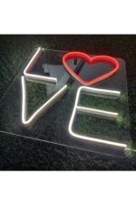 Love Aşk Sevgi Neon Yazı Neon Tabela Neon Yazı Dekoratif Aydınlatma - Görsel 3