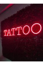 Tattoo-dövme Neon Led Tabela Dekoratif Aydınlatma(80x25cm) - Görsel 3