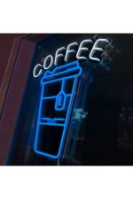 Coffee-kahve Bardak Neon Tabela Neon Yazı Dekoratif Aydınlatma - Görsel 3
