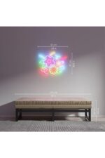Çiçekler Papatya Neon Tabela Neon Yazı Dekoratif Aydınlatma Ve Gece Lambası - Görsel 3