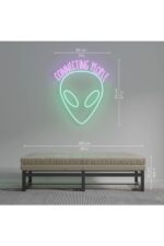 Uzaylı-allien Neon Tabela Neon Yazı Dekoratif Aydınlatma Ve Gece Lambası - Görsel 3