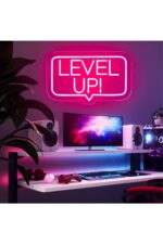 Level Up Neon Tabela Neon Yazı Dekoratif Aydınlatma Ve Gece Lambası - Görsel 3