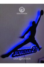 Michael Jordan Led Işıklı Ahşap Tablo - Görsel 3