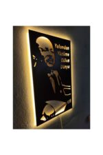 Neşet Ertaş -yalandan Yüzüme Gülen Dünya Led Işıklı Tablo - Görsel 3