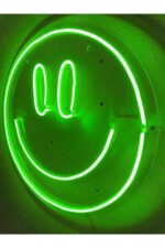 Gülenyüz Neon Emoji Smile Neon Led Dekoratif Duvar Aydınlatması Neon Duvar Yazısı 30x30 cm - Görsel 3