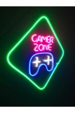 Gamer Zone Neon Tabela Neon Led Dekoratif Duvar Aydınlatması Neon Duvar Dekorasyonu - Görsel 3