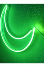 Dekoraven Ay Neon Led Dekoratif Aydınlatma Yeşil - Görsel 3