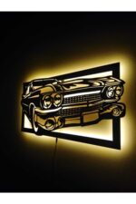 Impala Dekoratif Led Işıklı Ahşap Tablo - Görsel 3