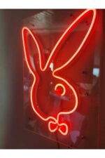 Playboy Tavşan Neon Şekiller Işaret Neon Led Dekoratif Duvar Aydınlatması Neon Duvar Yazısı - Görsel 3
