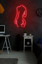 Neon Led Duvar Yazısı Dekoratif Işıklı Gece Lambası Duvar Süsü Sexy Woman - Görsel 3