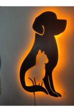 Köpek& Kedi Led Işıklı Tablo - Görsel 3